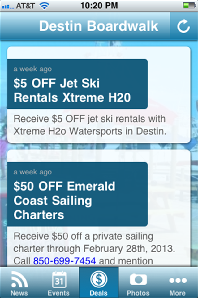 Image of Destin Boardwalk for iPhone